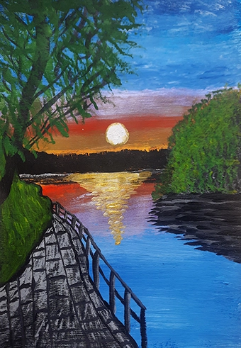 Boardwalk at Sunset
